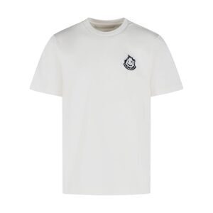 Moncler White Cotton T-Shirt Men